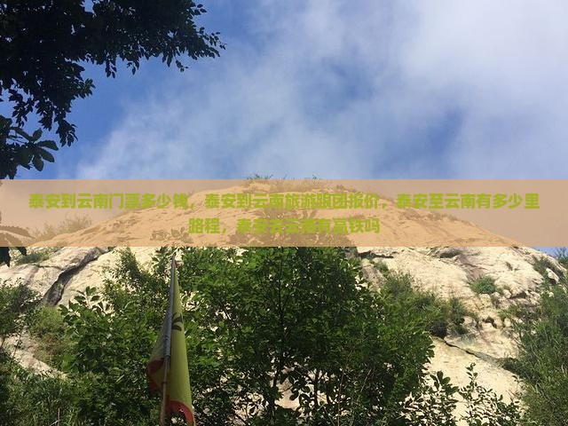 泰安到云南门票
