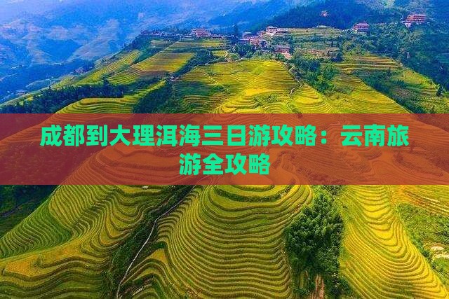 成都到云南洱海三日游