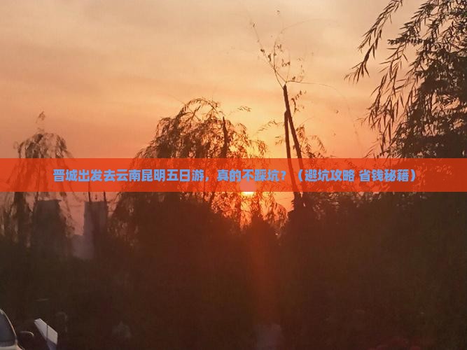 晋城去云南昆明五日游