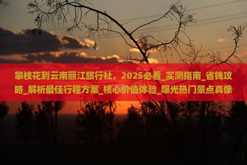 攀枝花到云南丽江旅行社