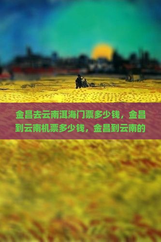 金昌去云南洱海门票
