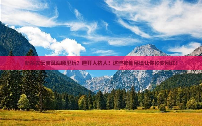 新余去云南洱海哪里玩
