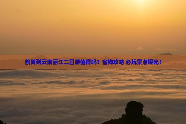 鹤岗到云南丽江二日游