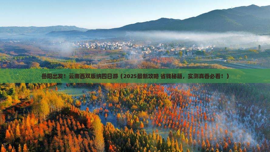 岳阳去云南西双版纳四日游