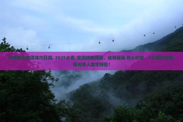 娄底到云南洱海六日游