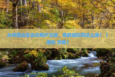 鸡西到云南泸沽湖个人游