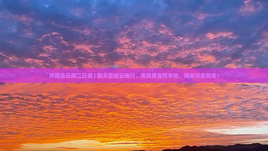 庆阳去云南二日游
