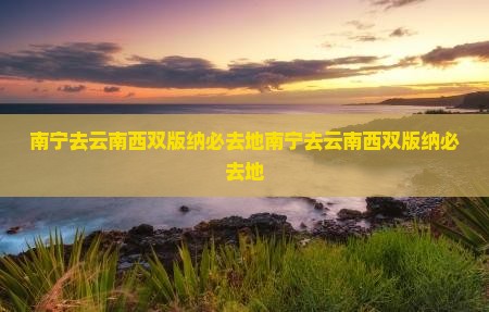 南宁去云南西双版纳必去地