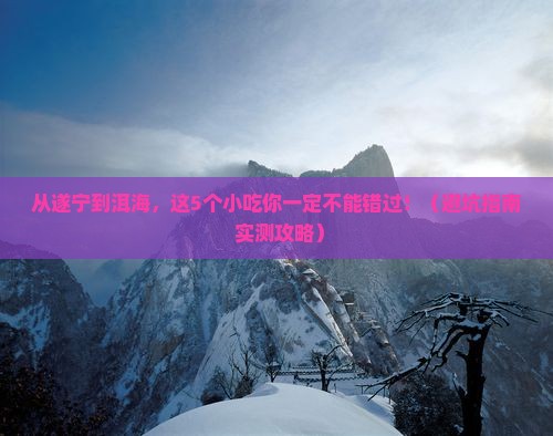 遂宁到云南洱海旅游小吃