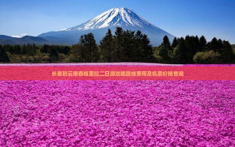 长春到云南香格里拉二日游