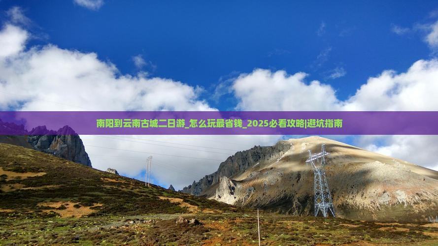 南阳到云南古城二日游