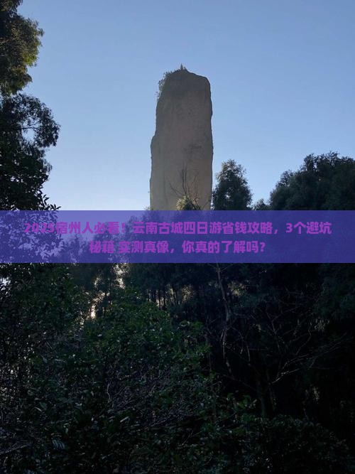 宿州到云南古城四日游