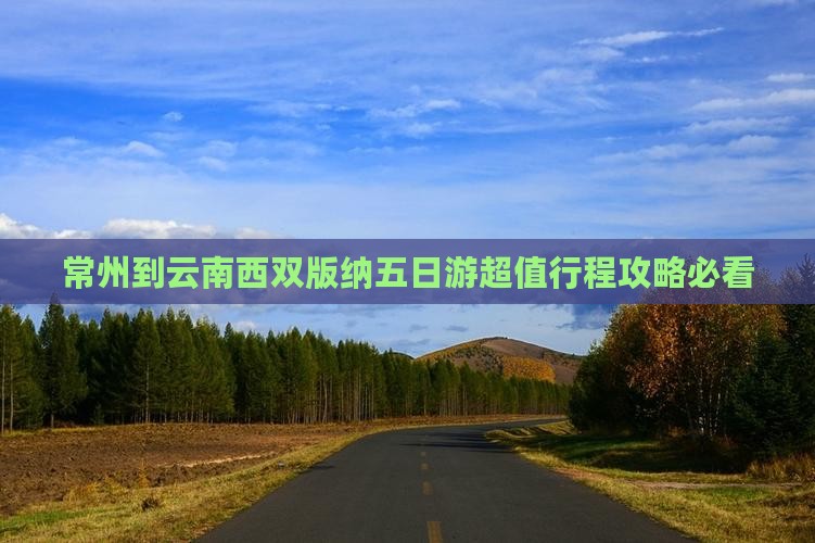 常州到云南西双版纳五日游