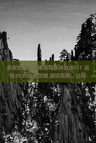 泰安去云南西双版纳自由行