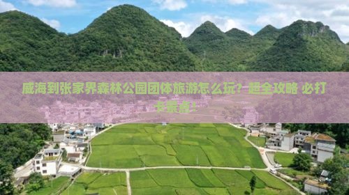 威海到张家界森林公园团体旅游