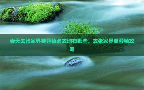 春天去张家界芙蓉镇必去地