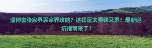 淄博去张家界袁家界攻略