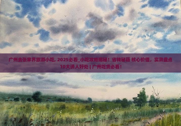 广州去张家界旅游小吃