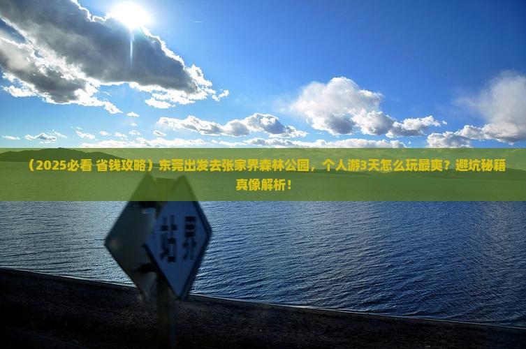 东莞到张家界森林公园个人游