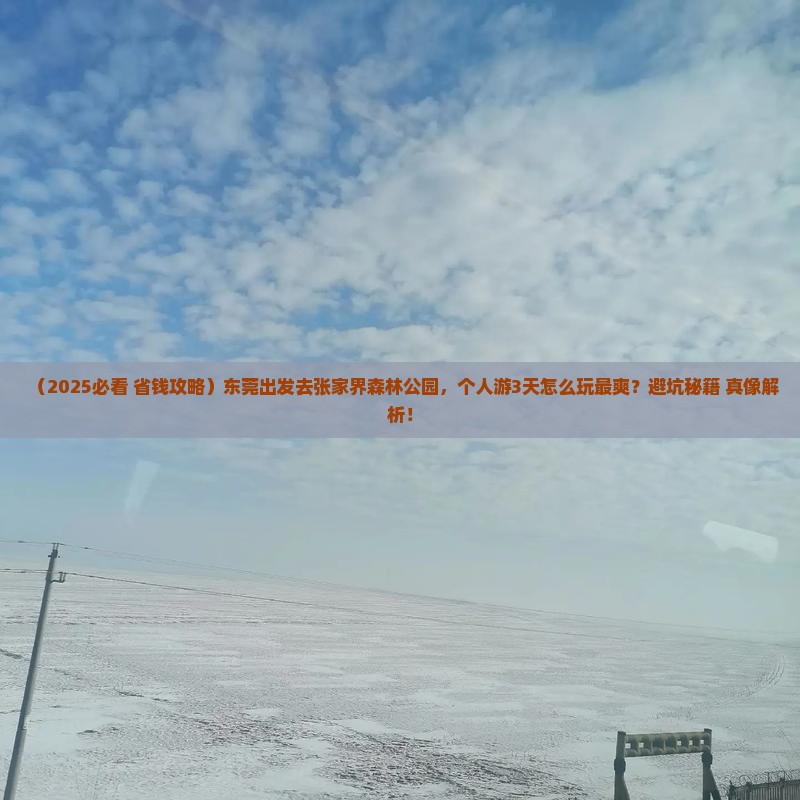 东莞到张家界森林公园个人游