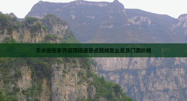 天水去张家界玻璃栈道景点