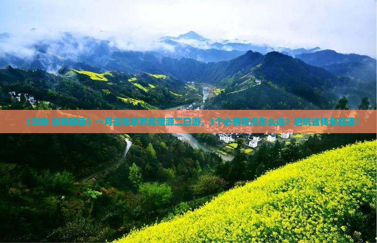 一月去张家界武陵源二日游