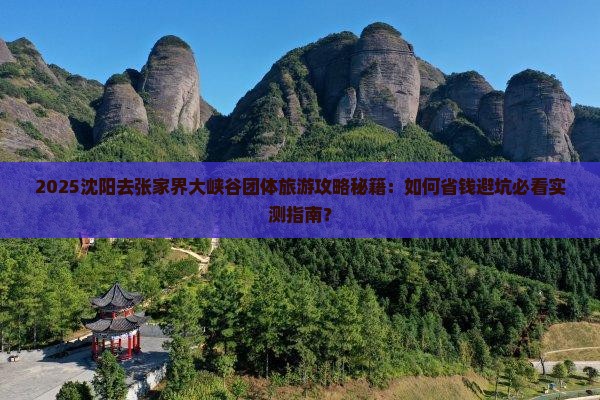 沈阳去张家界大峡谷团体旅游