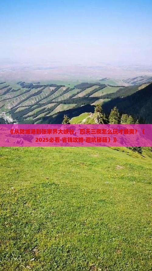 防城港去张家界大峡谷四日游