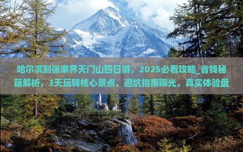 哈尔滨到张家界天门山四日游