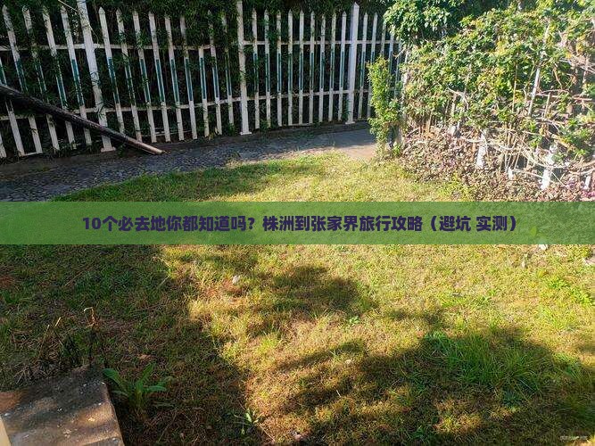 株洲到张家界必去地