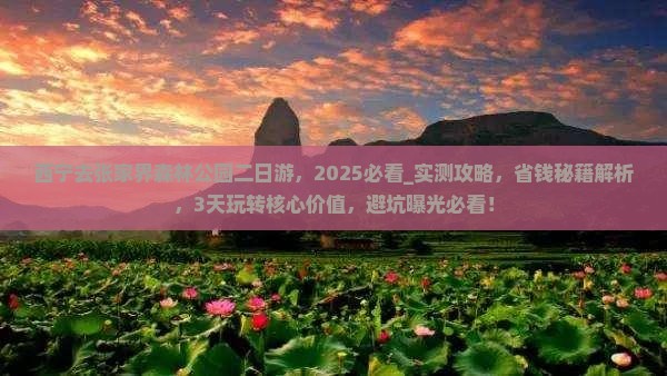 西宁去张家界森林公园二日游