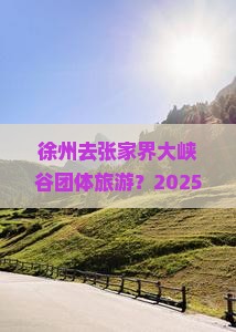 徐州去张家界大峡谷团体旅游