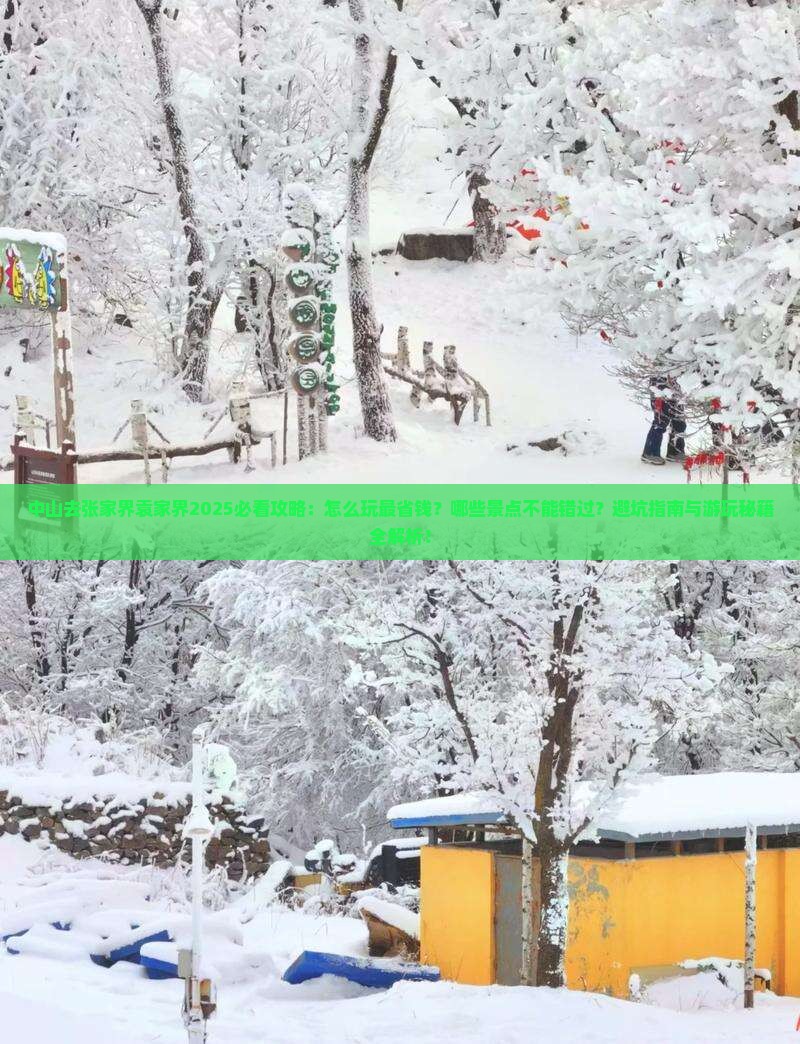 中山去张家界袁家界哪里玩