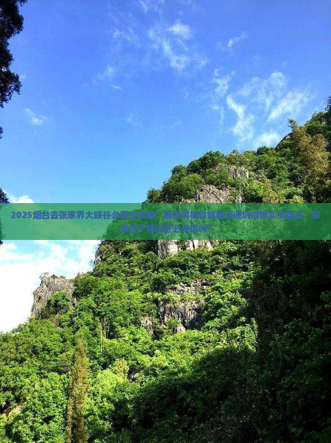 烟台去张家界大峡谷必去地