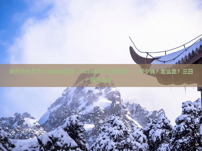 泰州去张家界大峡谷自由团