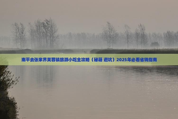 南平去张家界芙蓉镇旅游小吃