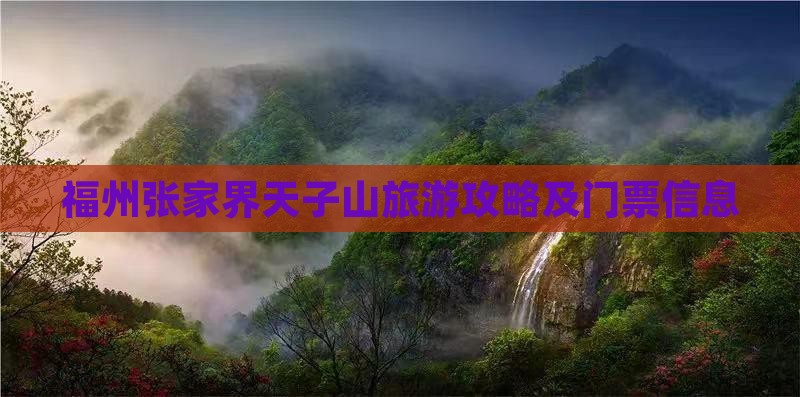 福州到张家界天子山门票