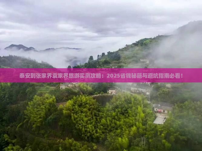 泰安到张家界袁家界旅游