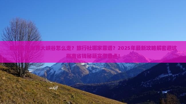 商洛去张家界大峡谷旅行社