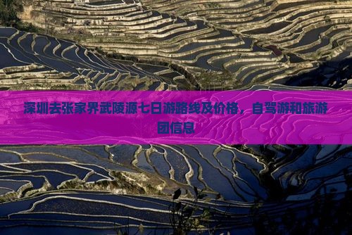 深圳去张家界武陵源七日游
