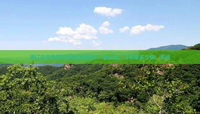 通辽去张家界芙蓉镇哪里玩