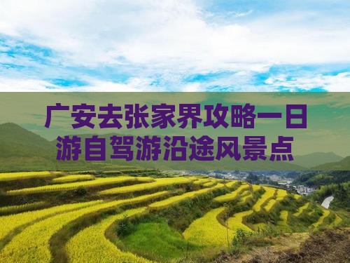 广安去张家界攻略