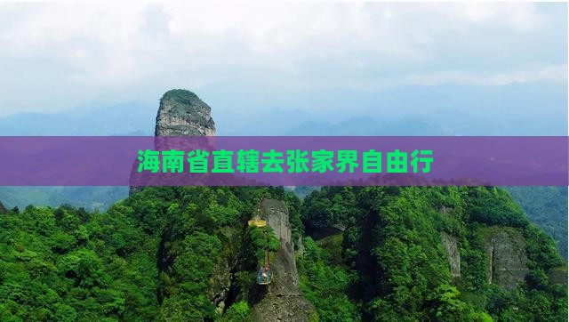海南省直辖去张家界自由行