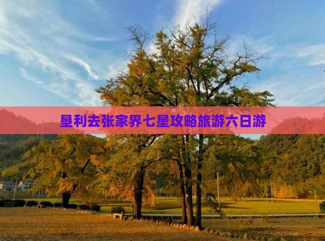 垦利去张家界七星山六日游