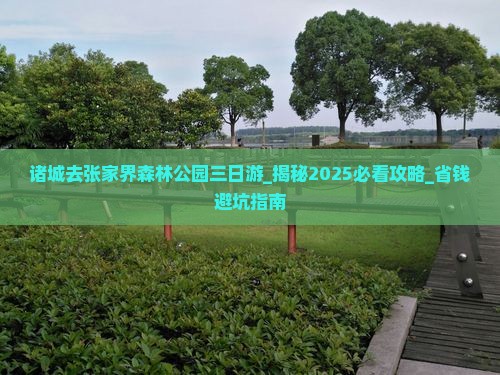诸城去张家界森林公园三日游