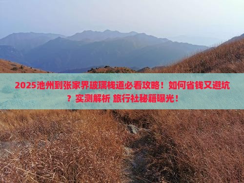 池州到张家界玻璃栈道旅行社