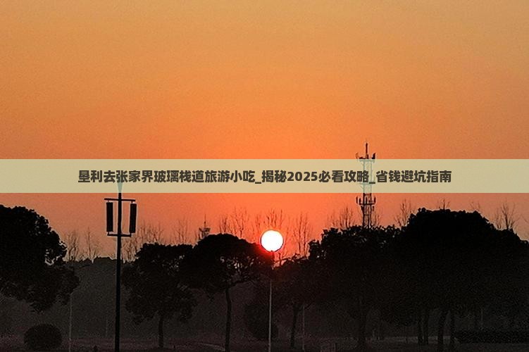 垦利去张家界玻璃栈道旅游小吃