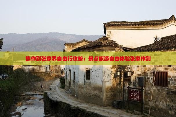 焦作去张家界自由行