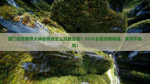 厦门去张家界大峡谷景点