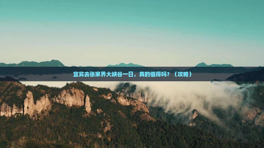 宜宾去张家界大峡谷一日